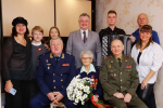В Советском районе поздравили ветерана труда со 100-летним юбилеем