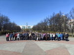 Фото: сотрудники Управления делами на субботнике, Изображение.