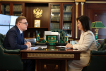 Алексей Текслер провел рабочую встречу с уполномоченным по правам ребенка Евгенией Майоровой